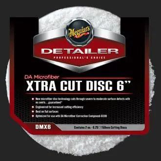 Meguiar's Dmx6-Da Microfiber Xtra Cut Pad 6" 2-Pack 1