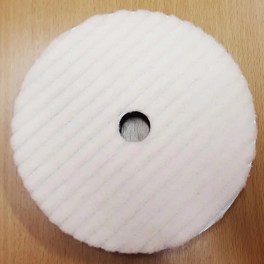 Carpro Wool Heavy Cutting Pad W/ Interface 6" 1
