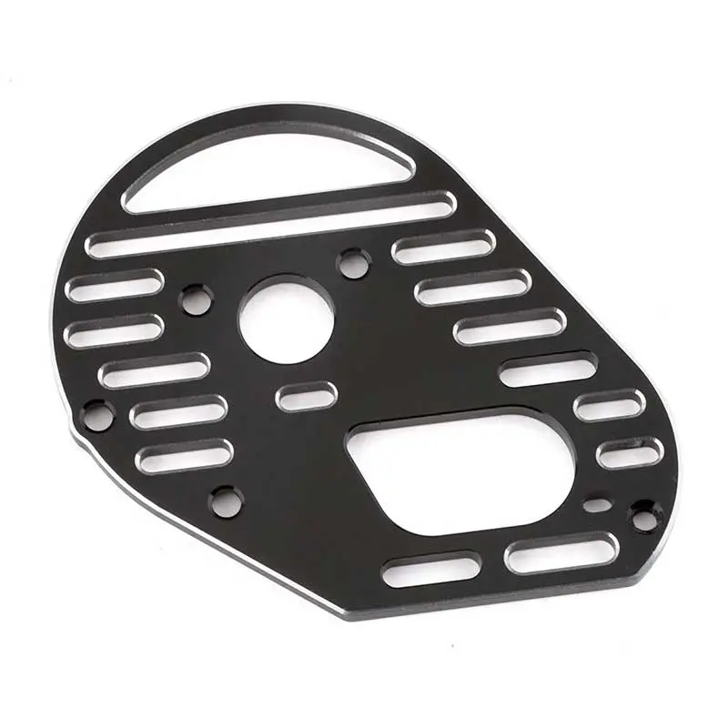Exotek 2024 Racing Aluminum Slotted Lightweight Motor Plate Black For Losi 22S Drag 1