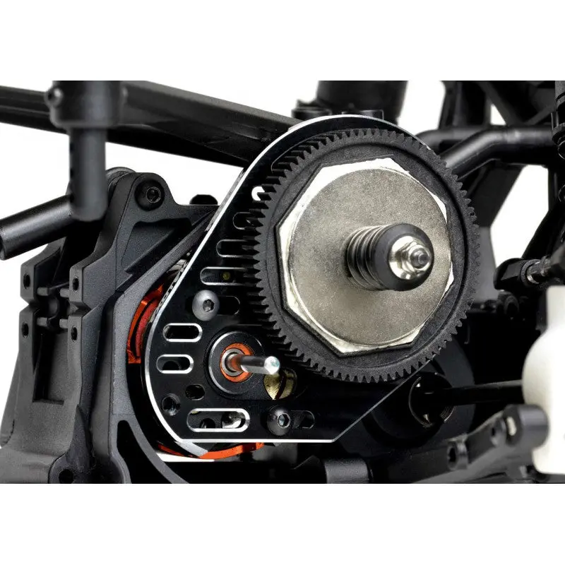 Exotek 2024 Racing Aluminum Slotted Lightweight Motor Plate Black For Losi 22S Drag 2