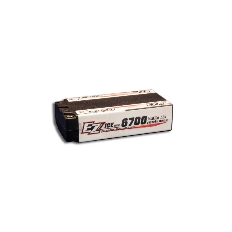 Ezpower Ice 2S 7.6V 6700Mah 140C Lipo Shorty Battery 1