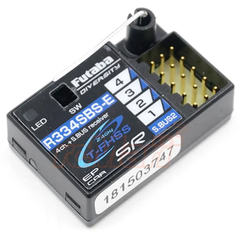 Futaba R334sbs-E S.Bus2 T-Fhss Sr Hv 4-Channel Receiver For 7Px 4Px 4Pv 4Pls 4Grs 3Pv 1
