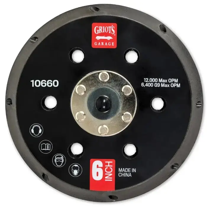 Griot's Garage 6" Vented Backing Plate For The G9 1