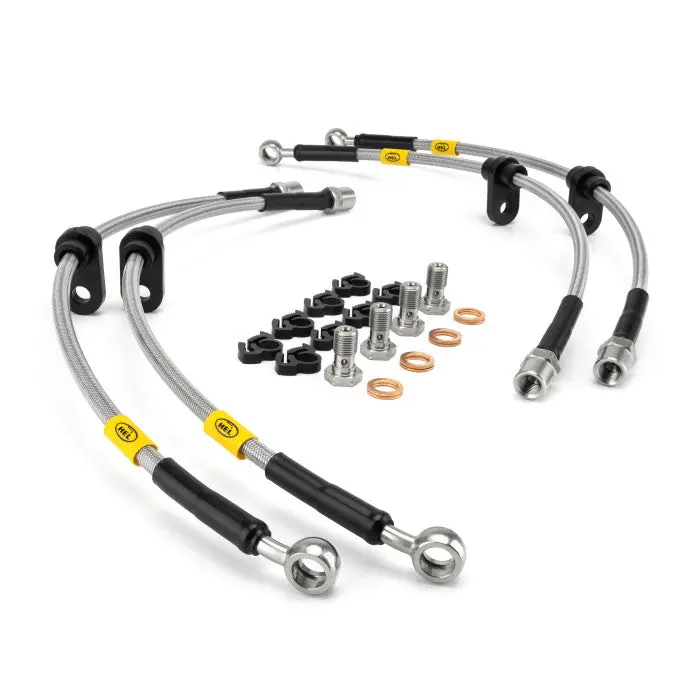 Bmw M2 F87 Hel Stainless Steel Braided Brake Lines (Clear) 1