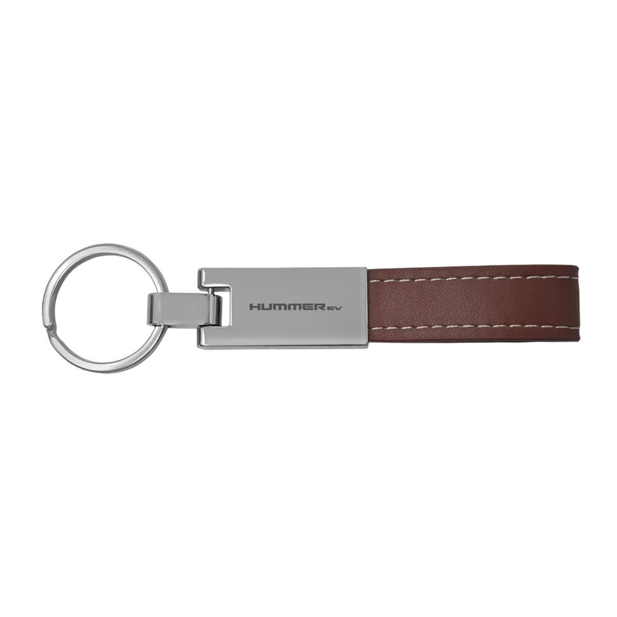 Hummer Ev Leather Loop Strap Keychain 1