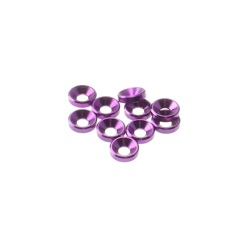 3Mm Alloy Countersunk Washer [Purple] - 69251 - Hiro Seiko 1