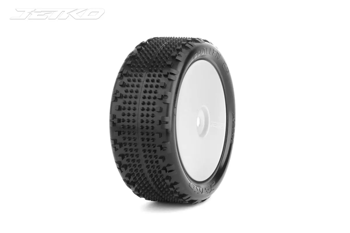 Jetko Challenger 1/10 Front 4Wd Buggy Carpet Mounted Tires (Pre-Glued) 1