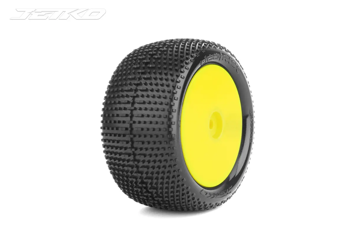 Jetko Desirer 1/10 Rear Buggy Mounted Tires (Pre-Glued) 3