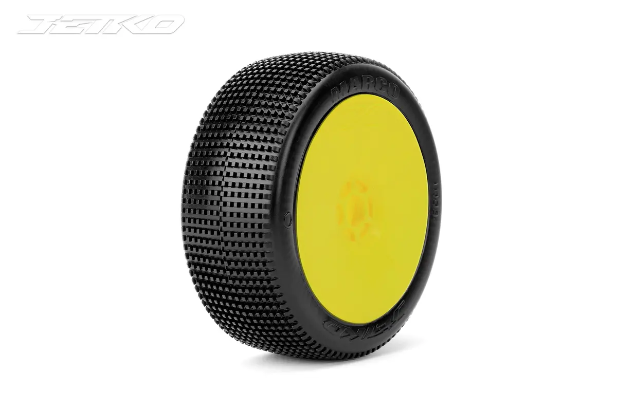 Jetko Marco 1/8 Buggy Pre-Glued Tires (Pair) 1