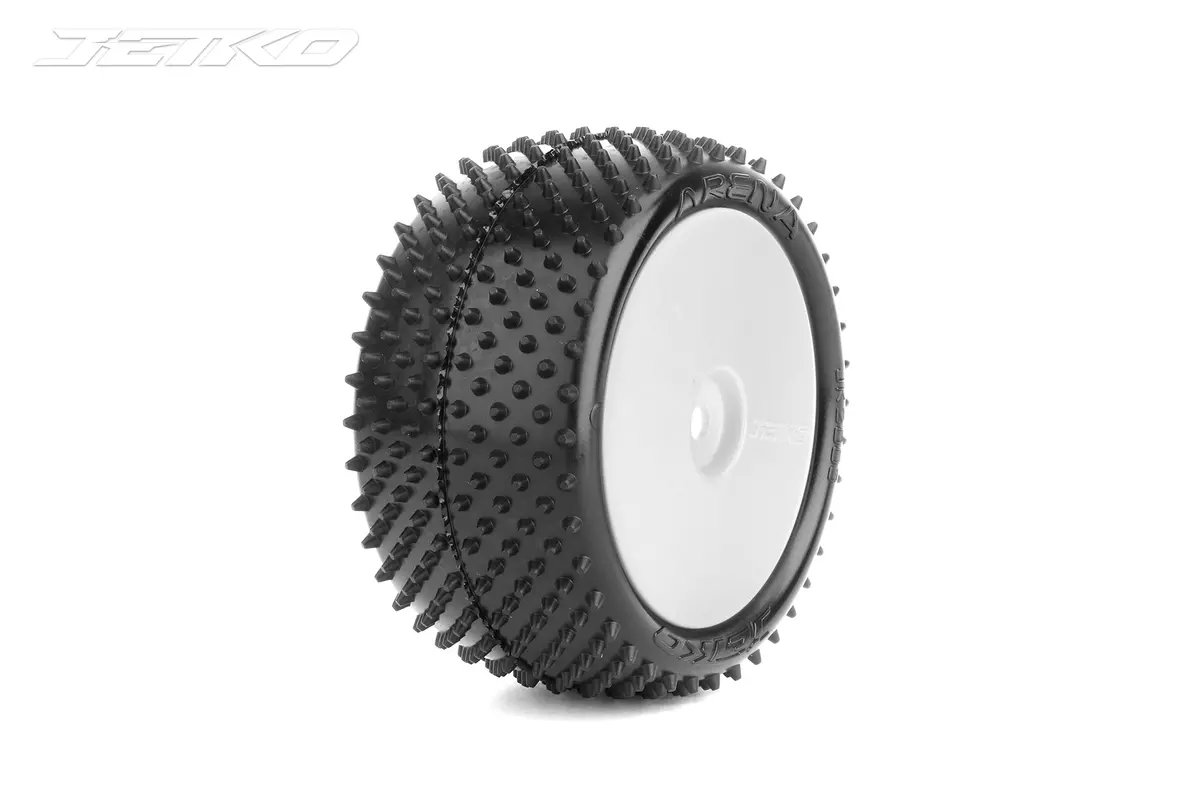 Jetko Arena 1/10 Rear Buggy Carpet Tires (Pre-Glued) 1