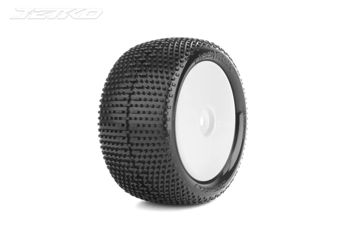 Jetko Desirer 1/10 Rear Buggy Mounted Tires (Pre-Glued) 1