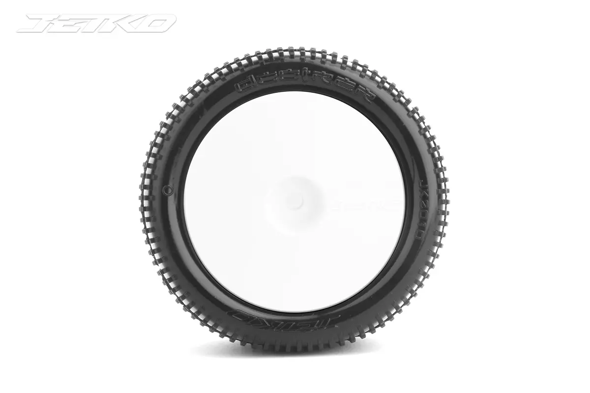 Jetko Desirer 1/10 Rear Buggy Mounted Tires (Pre-Glued) 2
