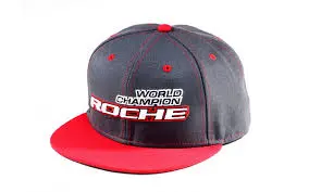 Roche - World Champion Commemorate Hat, Flat Bill, Gray/Red (920004) 1