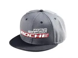 Roche - World Champion Commemorate Hat, Flat Bill, Gray/Black (920003) 1