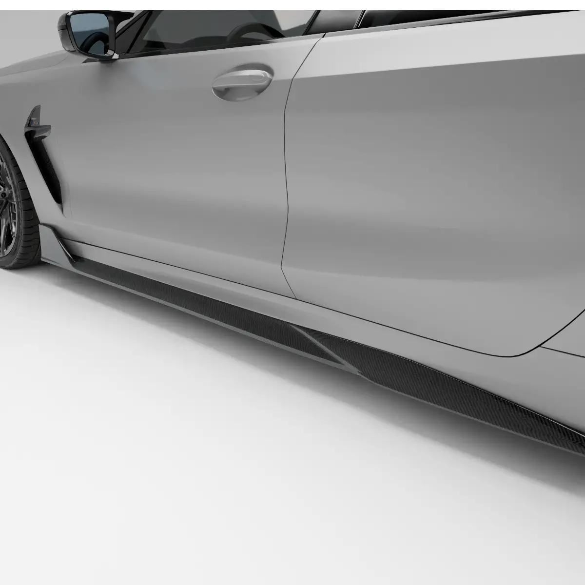 Bmw M8 F93 Carbon Fiber Side Skirts 1
