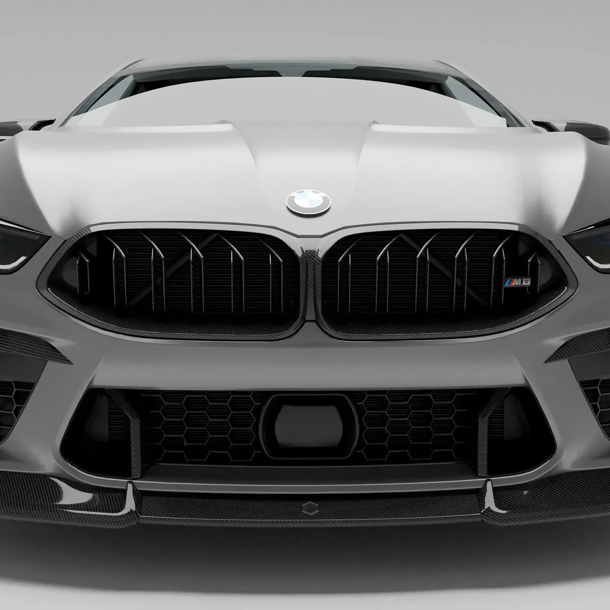 Bmw M8 F91 F92 F93 Carbon Fiber Front Grille 1