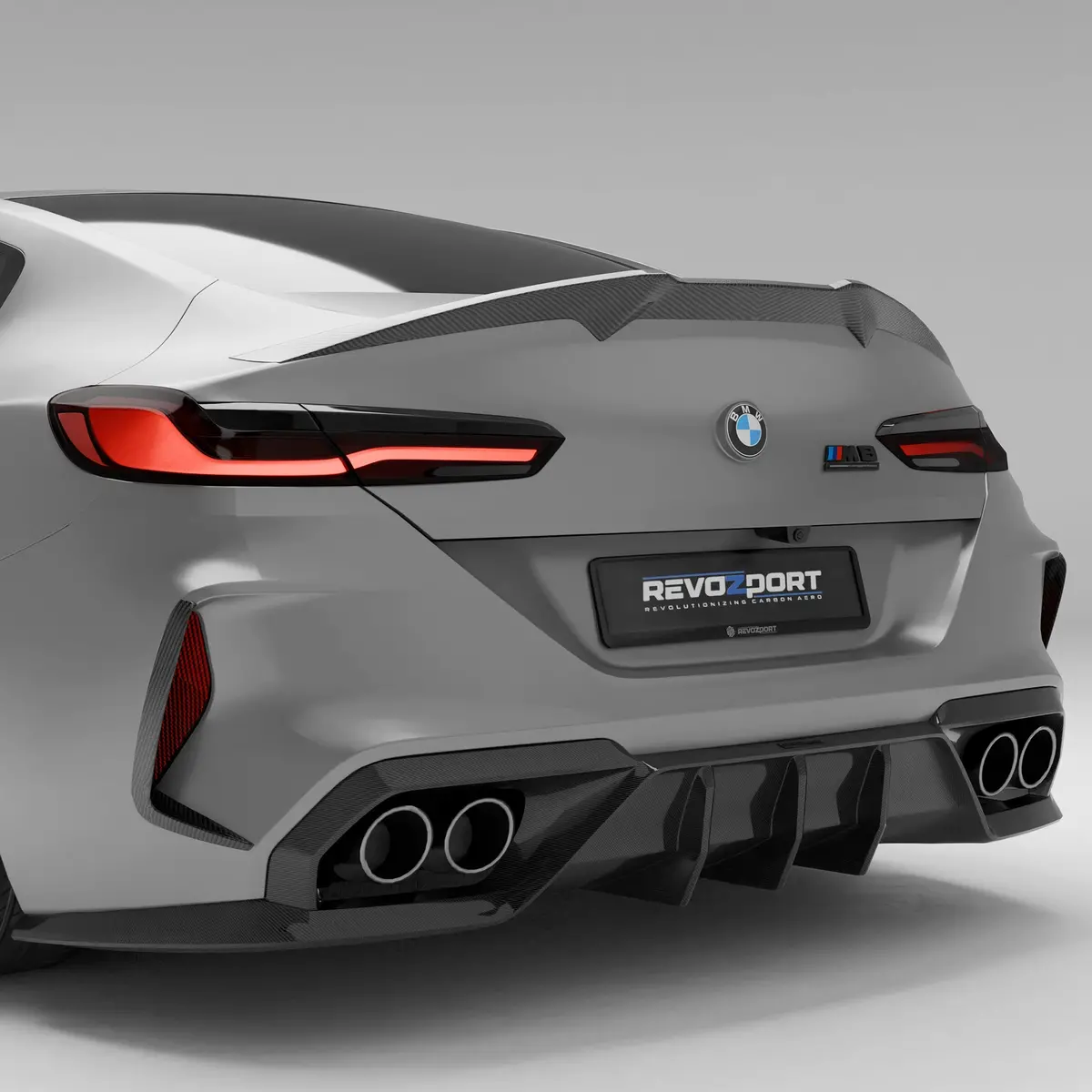 Bmw M8 F91 F92 G14 G15 Carbon Fiber Rear Diffuser 1