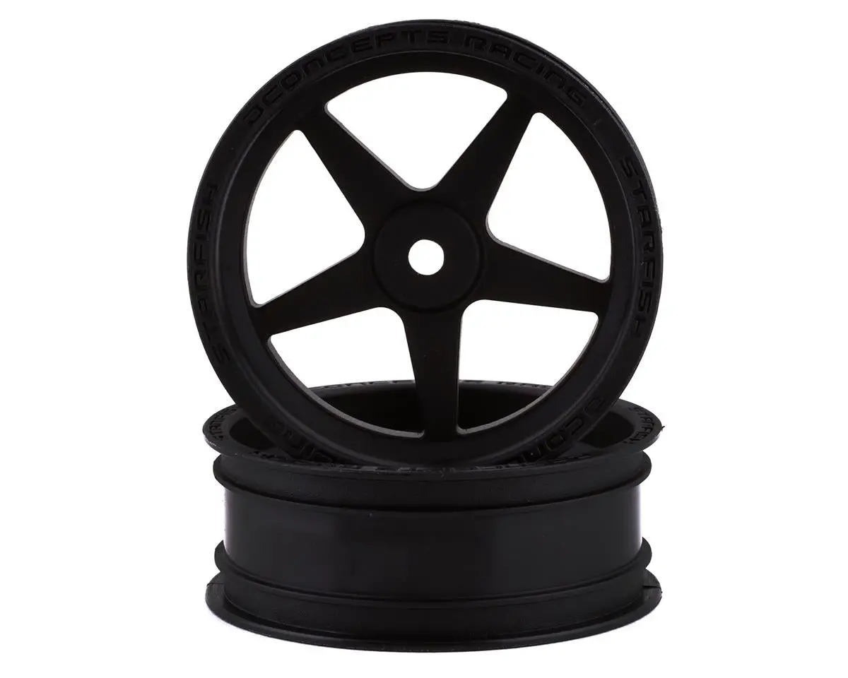 Jconcepts Starfish Street Eliminator 2.2" Front Drag Racing Wheels (Black) (2) W/12Mm Hex 1