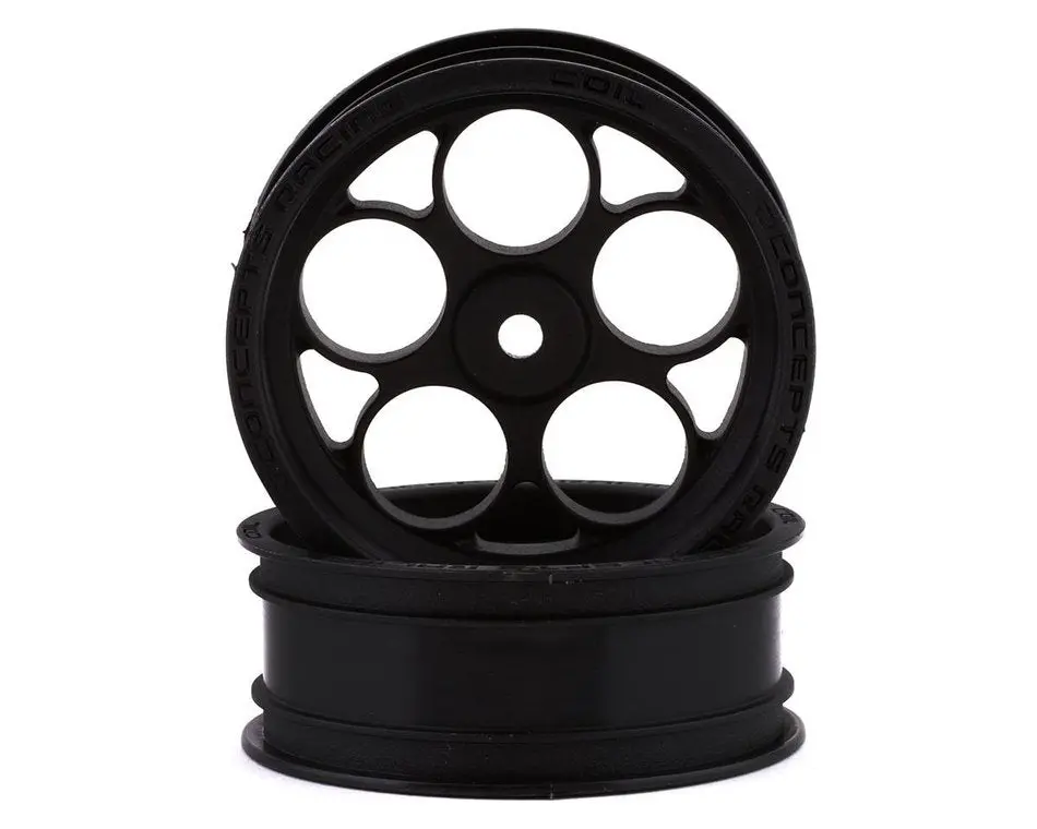 Jconcepts Coil Street Eliminator 2.2" Front Drag Racing Wheels (Black) (2) W/12Mm Hex 1