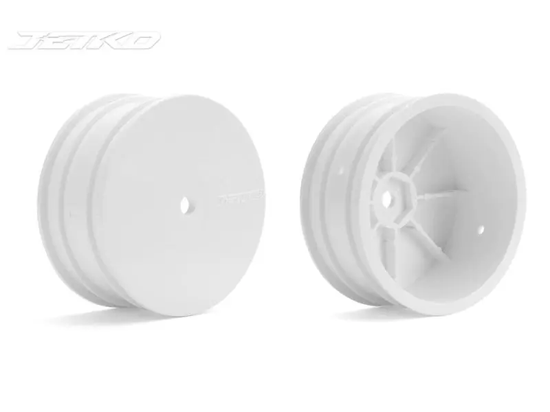 Jetko 1/10 4Wd Front White Wheels (2Pc) 1