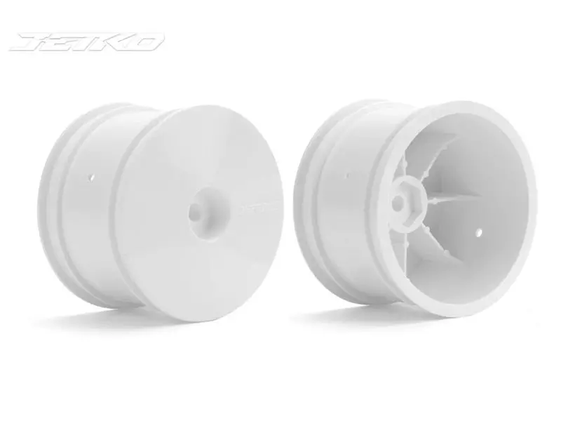 Jetko 1/10 2Wd/4Wd Rear White Wheels (2Pc) 1