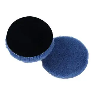 Lake Country Blue Hybrid Foamed Wool Pad 5.25" 1