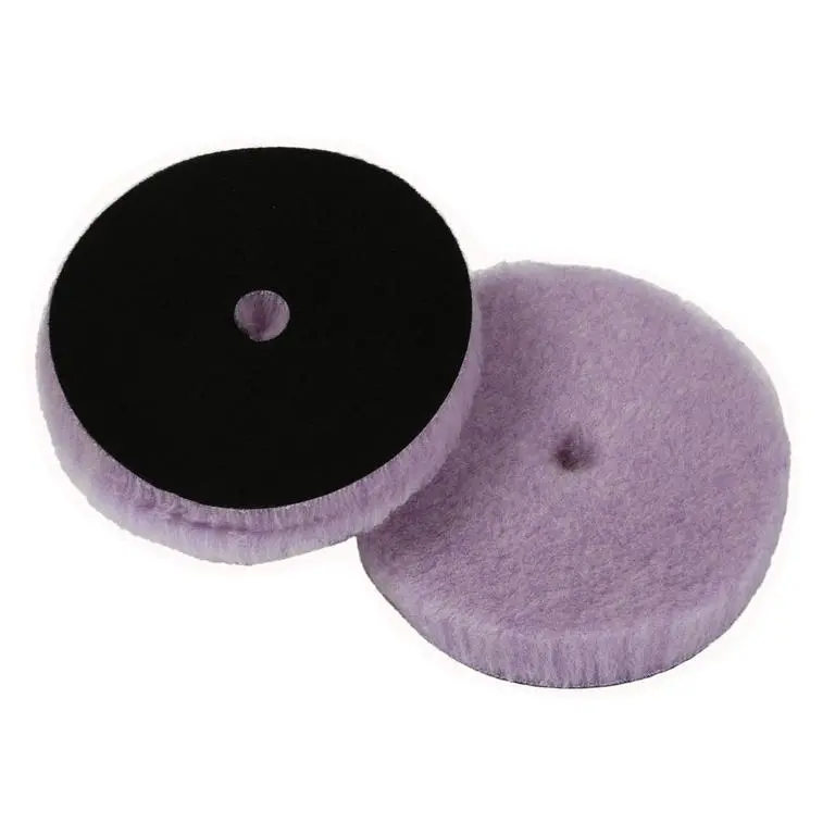 Lake Country Purple Foamed Wool Buffing/Polishing Pad 5.5" 1