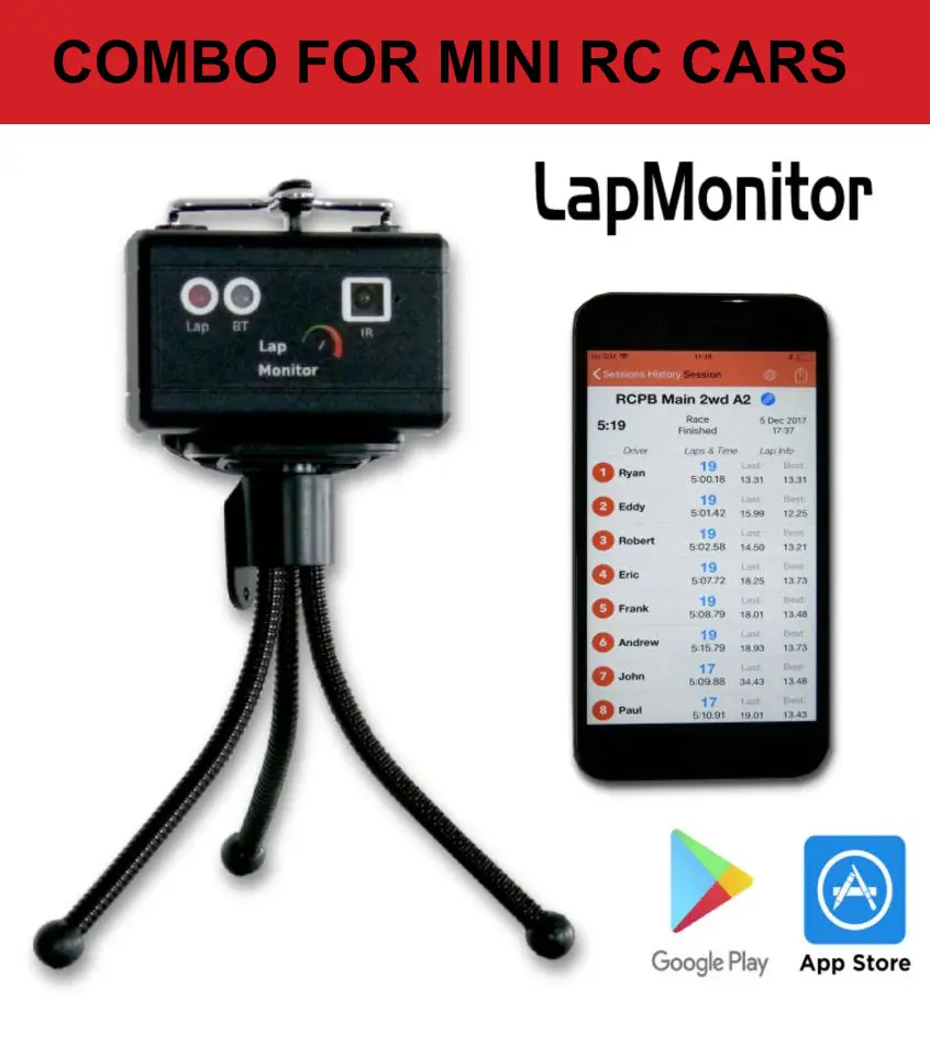 Lapmonitor Counter & Transponder For Mini Rc Bundle 1