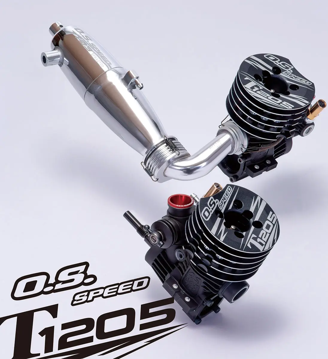 O.S. Speed T1205 .12 Onroad Engine & Pipe Combo 1