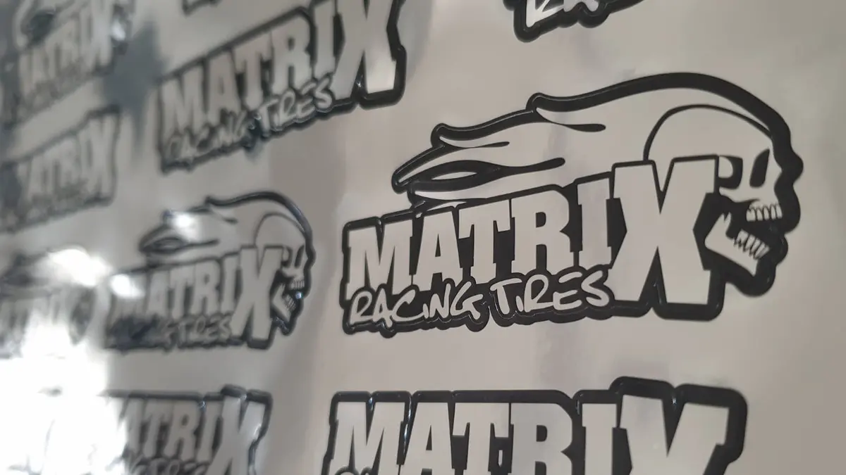 Matrix Racing Tires Chrome Decal Sheet 1