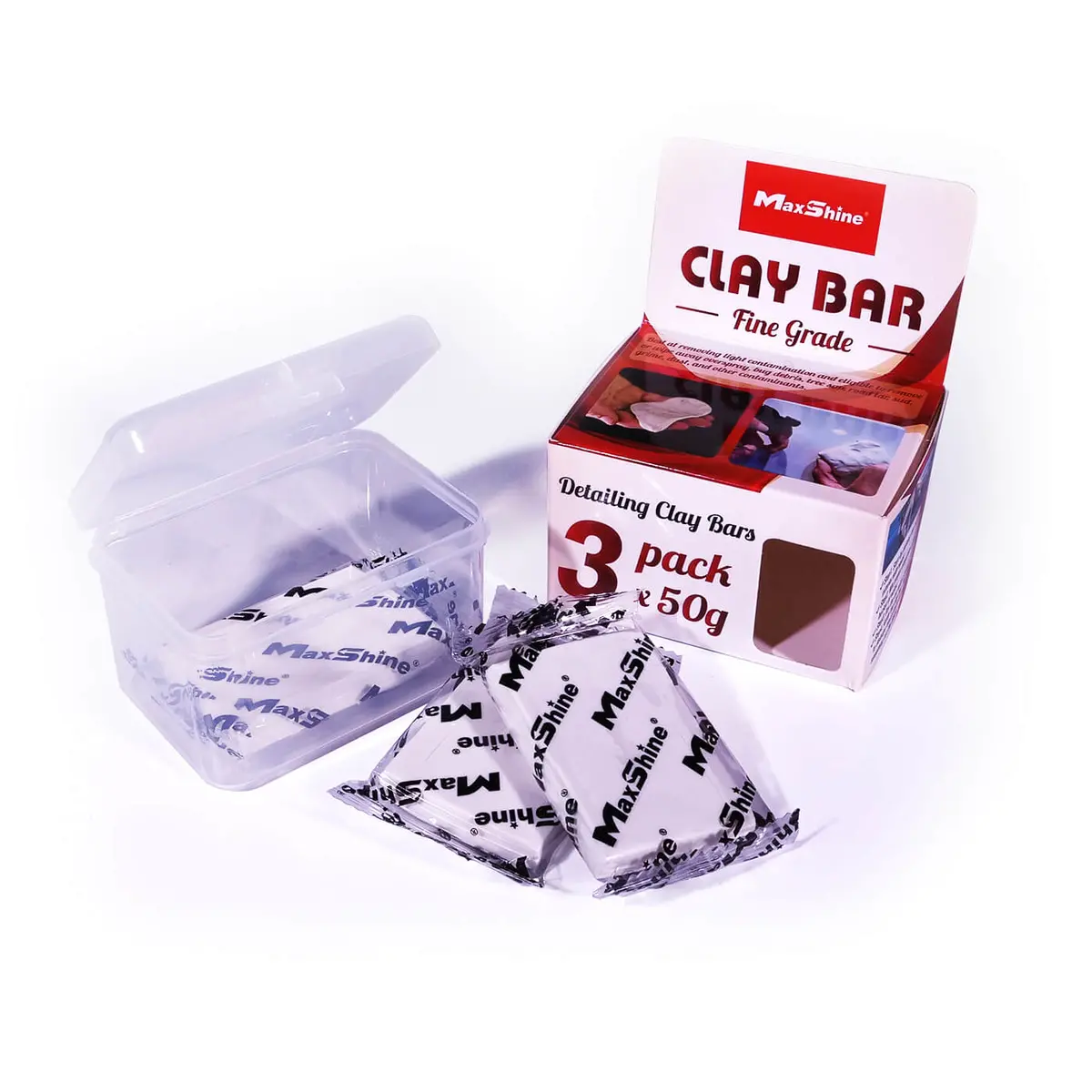 Maxshine Fine Detailing Clay Bar 3Pcs Kit 150G 1