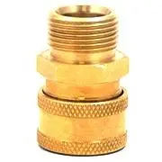 Mtm 3/8" Qc Brass Coupler X M22 M 15Mm Plug 24.5004 (15Mm) 1