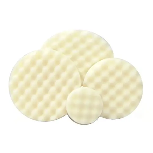 Optimum Waffle Foam Pad White Medium Cut (5.5", 6.5") 1