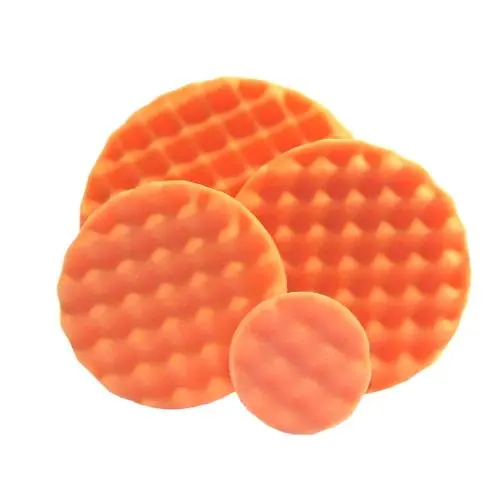 Optimum Waffle Foam Pad Orange Heavy Cut (5.5", 6.5") 1