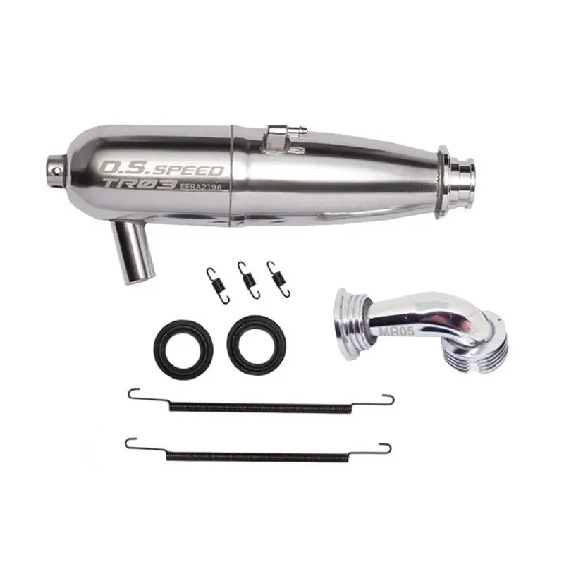 Os Engines Tr03 On-Road 1/8 Tuned Pipe Set With Efra2196 Pipe And Mr05 Manifold 1