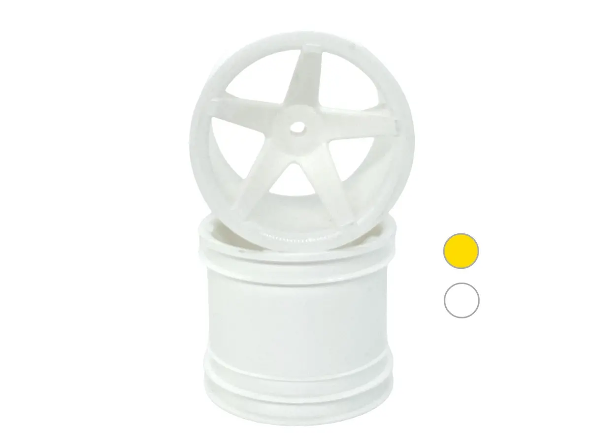 Rc10t & T2 3/16" Axle Classic 5 Spoke Truck Wheel Rear (2Pc) 1
