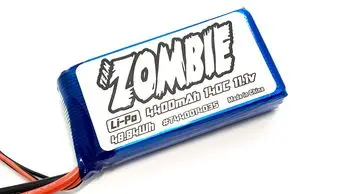 Team Zombie Lipo Shorty Battery 11.1V 4400Mah 140C (Crawler Pack) 1