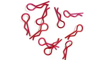 Team Zombie Body Clips 1/10 Z-Red (10) 1