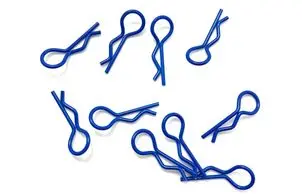 Team Zombie Body Clips 1/10 Z-Blue (10) 1