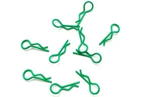 Team Zombie Body Clips 1/10 Z-Green (10) 1