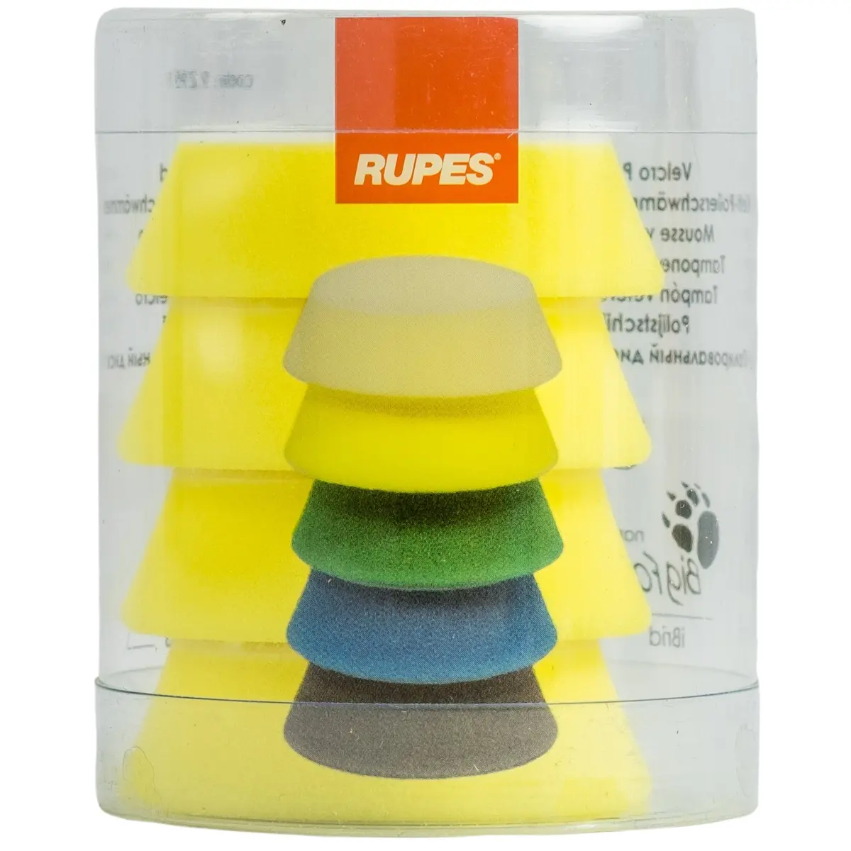 Rupes 2" Yellow Fine Foam 9.Da70m 4 Pack 1