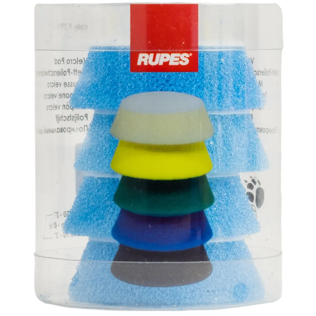 Rupes 2" Blue Coarse Foam 9.Da70h 4 Pack 1