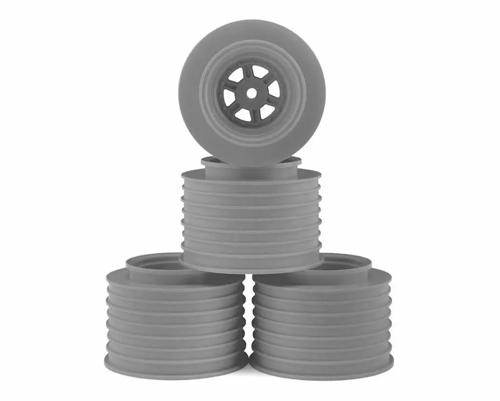 De Racing Der-Gsr-As Gambler Rear Sprint Wheels (Ae/Tlr) W/ 12Mm Hex (Silver) (4 1