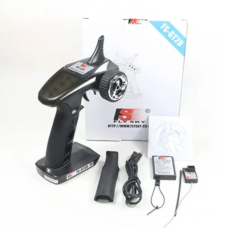 Flysky Fs-Gt2b Fs Gt2b 2.4G 3Ch Rc System /W Tx Battery Usb Cable Upgrade Fs Gt2 1
