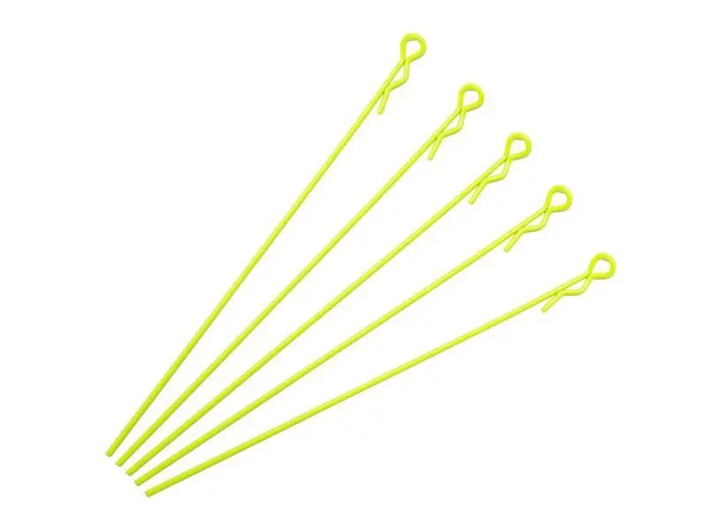 Extra Long Body Clip 1/10 - Flurorescent Yellow (5) 1
