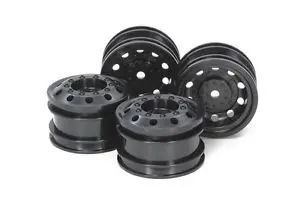 Tamiya On-Road Racing Truck Wheels Black F/R (2) 54741 1