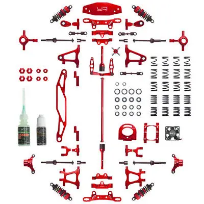 Ck-Tt02rd | Yeah Racing Red Aluminium Tamiya Tt-02 Conversion Kit 1