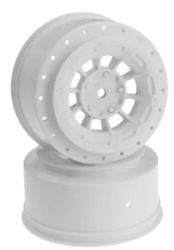 Hazard - Sc6 +3Mm Wider Off-Set - 12Mm Hex Wheel - 2Pc. - (White) Jc3344w 1