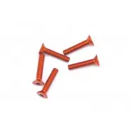 Am-14Cs3015- O Alu Screw Allen Countersunk M3x15 Orange (7075) (5) 1
