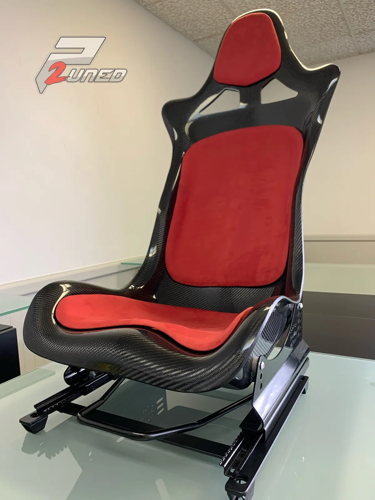 P2uned Carbon Fiber Seat W/ Suede Padding For Toyota Supra Mkv A90 2